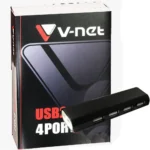هاب وی نت مدل V-NET V-HUAMH304 1.2M 4PORT H3 USB 2.0