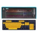 کیبورد گیمینگ رپو مدل RAPOO V500 PRO زرد آبی
