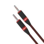 کابل صدا کنفی موکسوم مدل MOXOM AUX-61B قرمز مشکی
