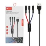 کابل پرووان 3IN1 مشکی PROONE PCC280