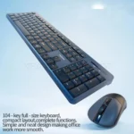 کیبورد و ماوس بی سیم مافی مدل MOFII X100 مشکی