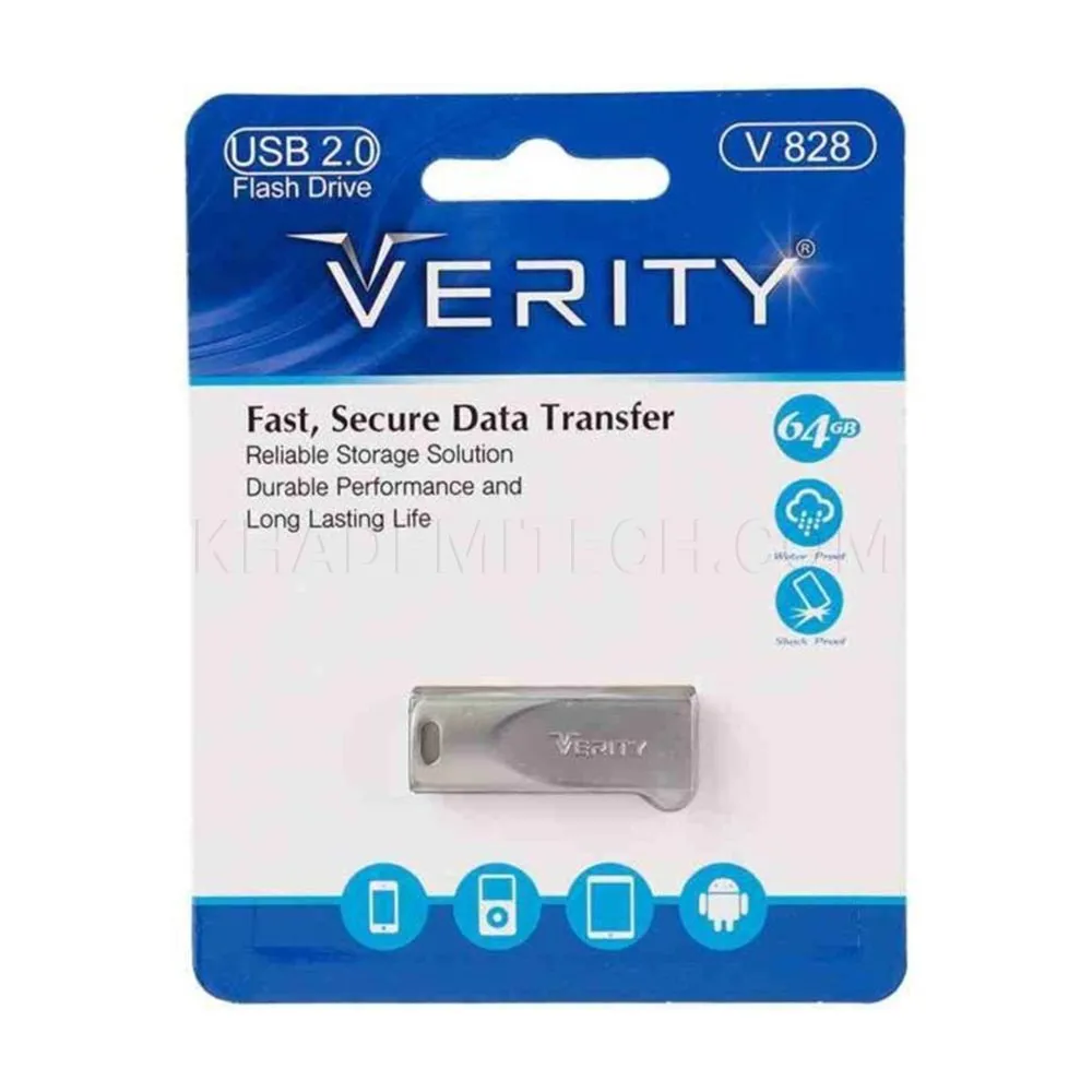 de62290aa6090b55db807481d935555cd2031d2d628786b012aa40be1a8144fd.webp فلش وریتی مدل VERITY USB3 828 64G