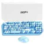 کیبورد و ماوس بی سیم مافی مدل MOFII SWEET FULL آبی