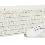 کیبورد و ماوس بی سیم ایفورتک مدل A4tech FG2400 بژ