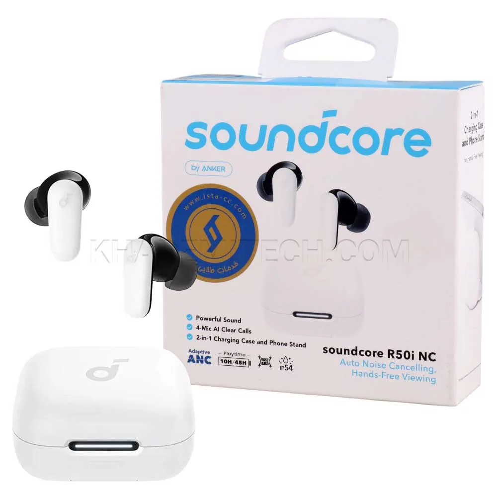 e1756779a439d4edaef2496466d289d760e5ab0083ccbe95b3a65ecc8dfe4e2a.webp ایرپاد انکر مدل ANKER Soundcore A3959H21 R50i NC سفید