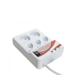 محافظ برق پنج خانه کلید دار امگا OMEGA 1.3m