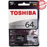 رم میکرو توشیبا مدل TOSHIBA 95MB PRO U3 64G گارانتی مادام العمر