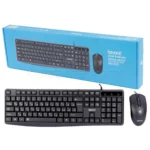 کیبورد و ماوس سیم دار بیاند مدل BEYOND BMK-3375 مشکی