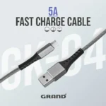 کابل تایپ سی گرند مدل GRAND Type_C GK-04 مشکی
