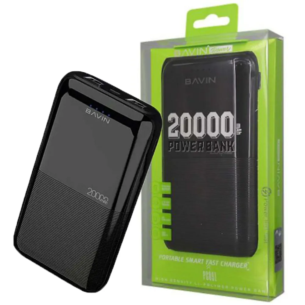 e9187a8732ae1acb19663b332bf96fe1803ff26c2e6ee7037614cbc8076c686f.webp پاوربانکPC091-20000مشکی BAVIN