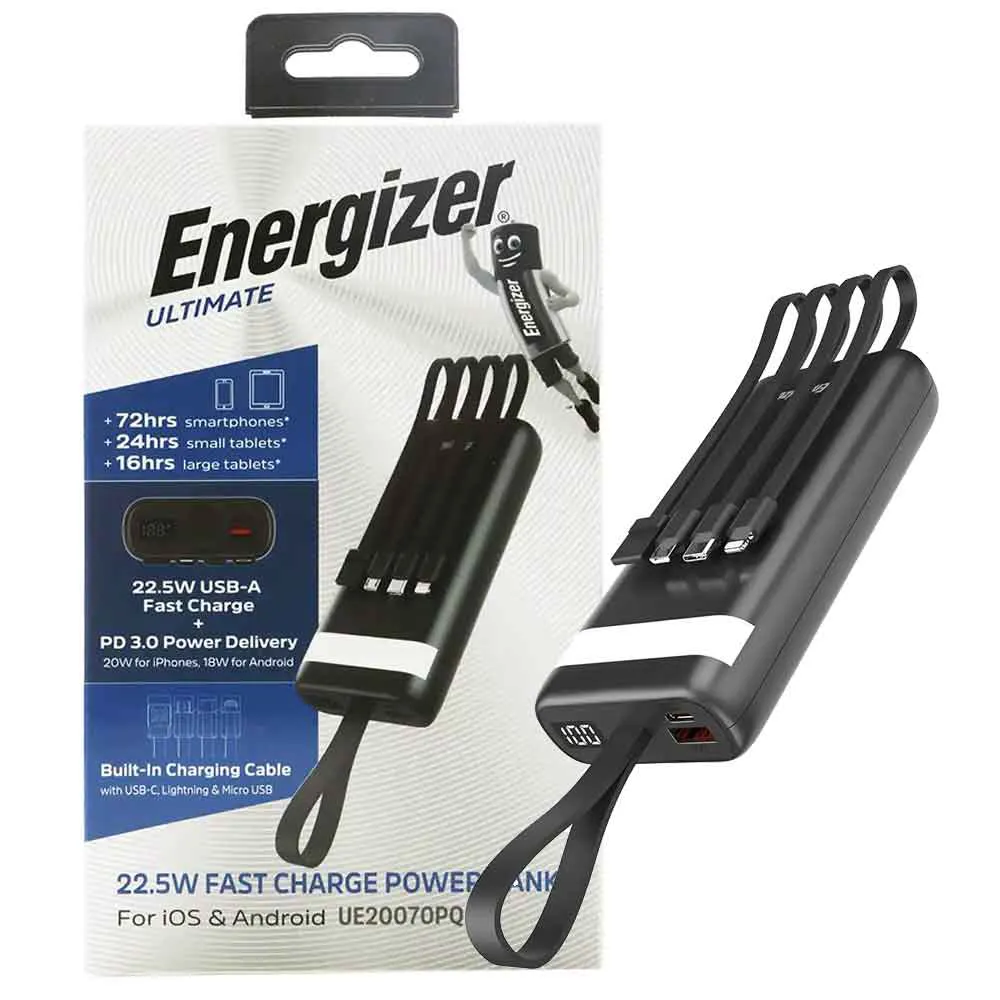 e9d978553e4a9c19cf450282581608f993c3bc9253dda9b8937cf202b08fe482.webp پاوربانک انرجایزر مدل Energizer UE20070PQ 20000mAh مشکی