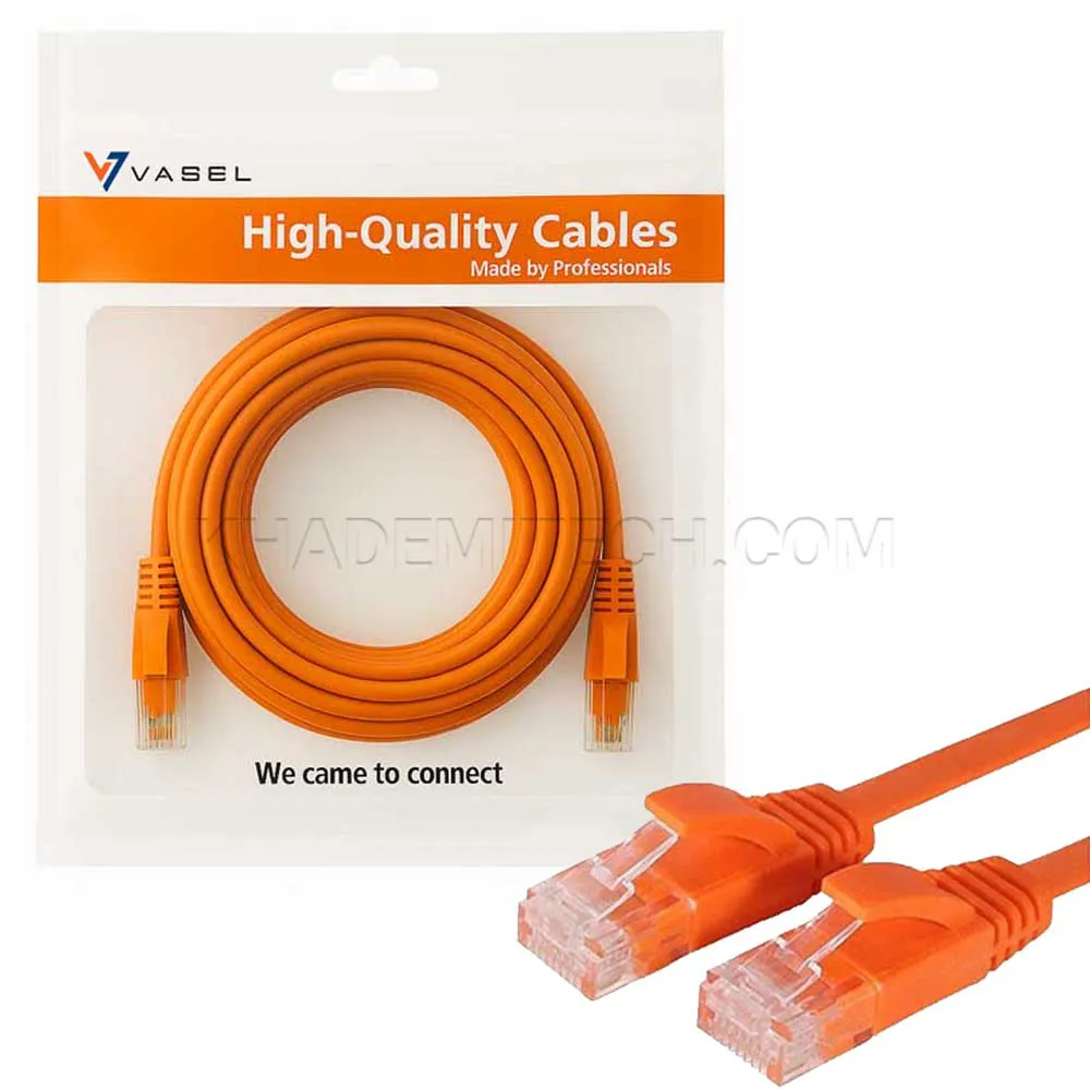 ebdd49420709fd23caf7c92b0fa000c0f69b985774f0a8fd040924428c245fd4.webp کابل پچکورد واصل مدل VASEL CAT6 UTP 0.3M