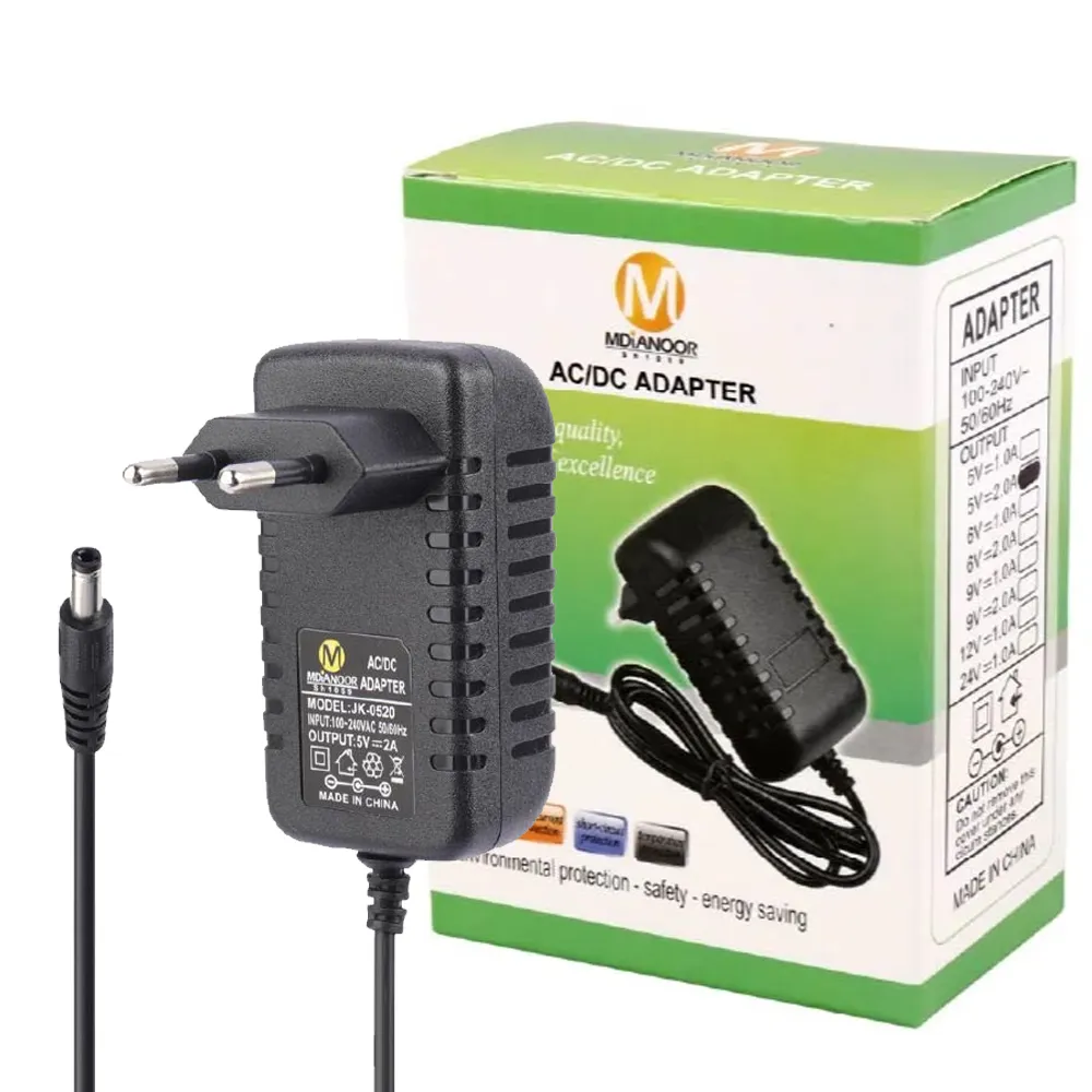 ec46d98b8aa2adceabd1c9d77e3e080bbea134d7f04f29d597f5e40229b541a7.webp آداپتور 24V 1A پک سبز MDIANOOR