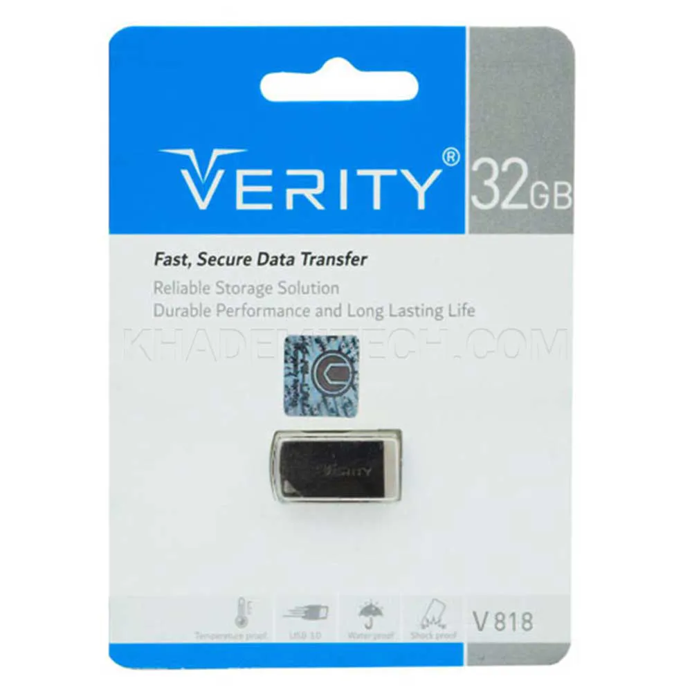 ec5903b792f92127e636ff3ebd16e5abbf908449e23769887c99b124961a26e8.webp فلش وریتی مدل VERITY 818 USB3.0 32G