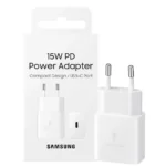 شارژر کلگی سامسونگ مدل Samsung 2PIN PD 15W سفید