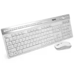 کیبورد و ماوس بی سیم تسکو مدل TKM7106W TSCO سفید