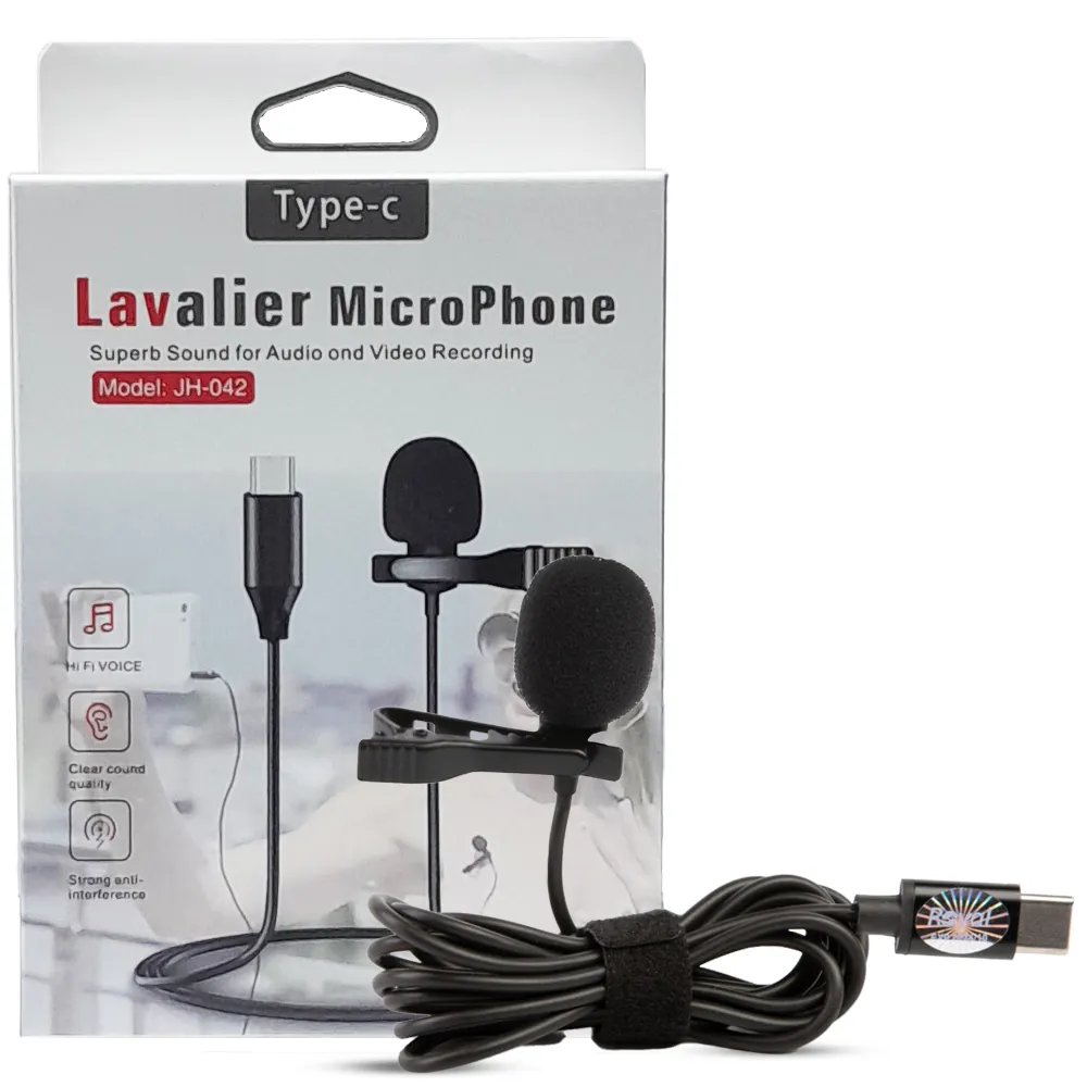 edacf3a00b26564ea4d5d3913abb4612dc7b9e9d88a1aa2ba054231f466108bc.webp میکروفن یقه ای JH042 TYPE-C Lavalier