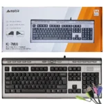 کیبورد سیم دار ایفورتک مدل A4TECH KL-7MUU Silver Gray