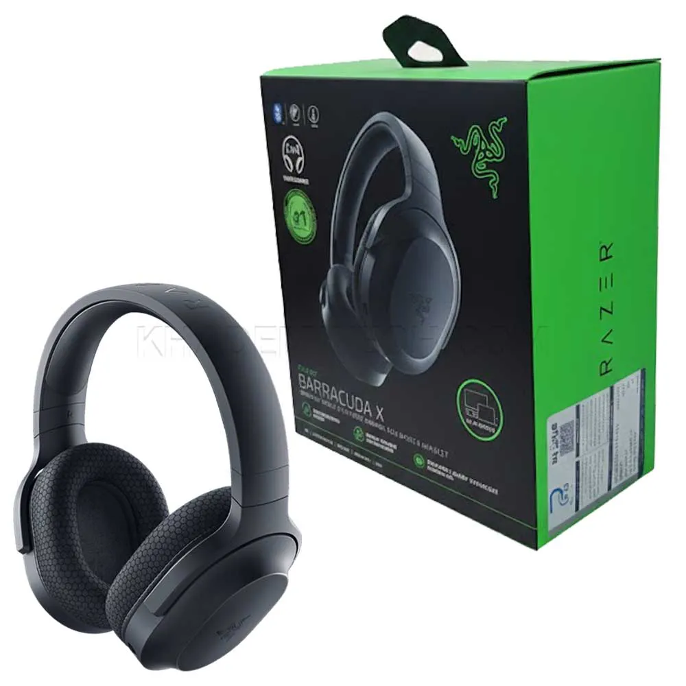 eeea9f1693a0897f12bf9dfb9242b655289c72c7b2038455a58ee6445f06f010.webp هدست بی سیم گیمینگ ریزر مدل RAZER BARRACUDA X مشکی