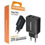 شارژر کلگی ریورسانگ مدل RIVERSONG SafeKub D3 AD26 مشکی