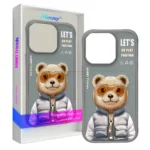 قاب اپل مدل Nimmy Cool Cute Bear IPHONE 16 ProMax نچرال