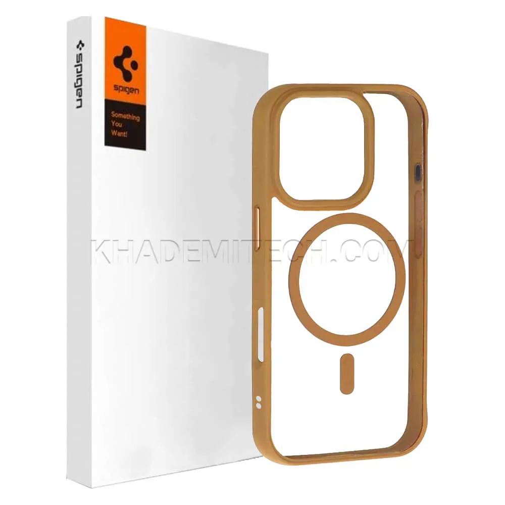 f1d10d7e1e2491f17d16e834190c3a810d90434a10b082ae5f4e4cc70a7c24b9-1.webp قاب اپل اسپیگن مدل Spigen IPHONE 16 Pro MagSafe شفاف دیزرت