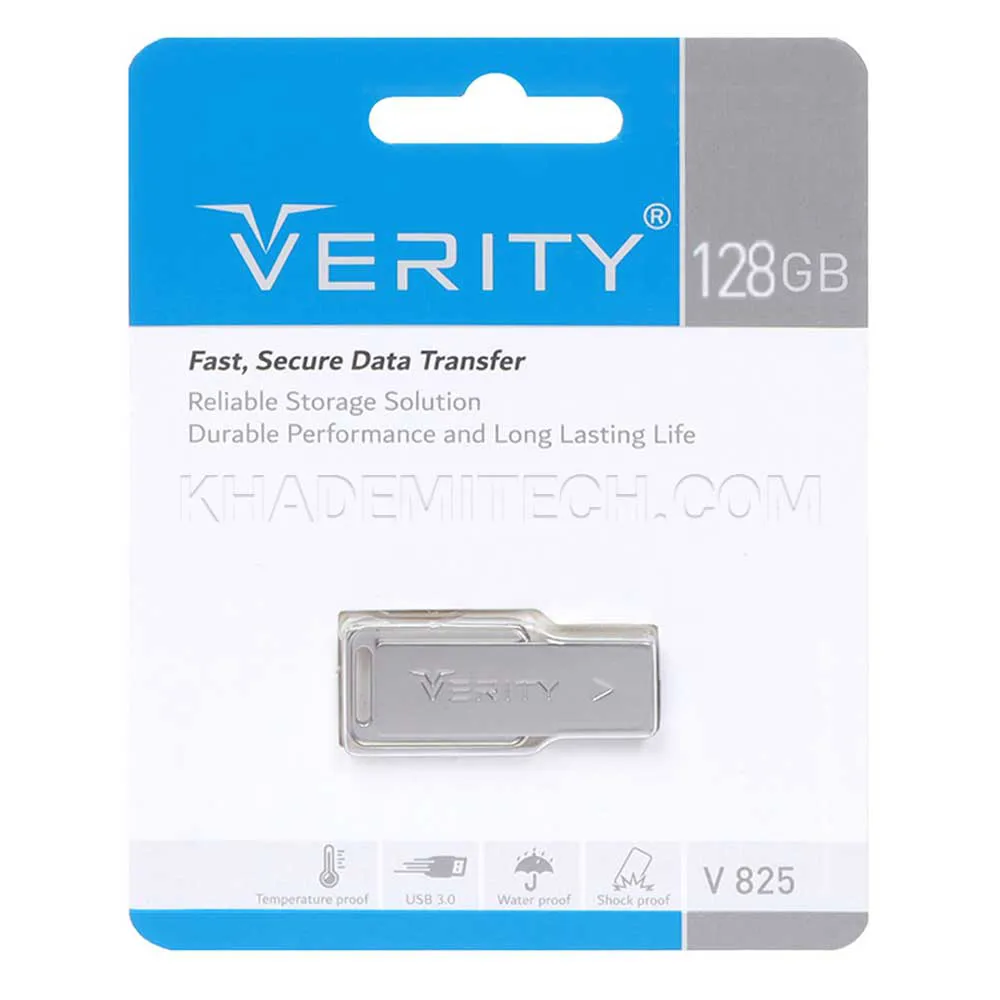 f4d07eadfd74d65875f0d6a4ada0665c5dec571c82fcf27323ab2661fb9c8c15.webp فلش وریتی مدل VERITY V825 USB3.0 128G