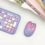 ماوس بی سیم مافی مدل MOFII M3DMفانتزی گربه ای بنفش