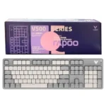 کیبورد گیمینگ سیم دار رپو مدل RAPOO V500 PRO بژ طوسی