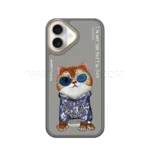 قاب اپل مدل Nimmy Cool Cute Little hipster IPHONE16 نچرال