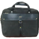 کیف لپ تاپ دستی اداری کتان مشکی