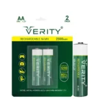باطری شارژی 2 کارتی قلمی وریتی مدل VERITY 2300mAh