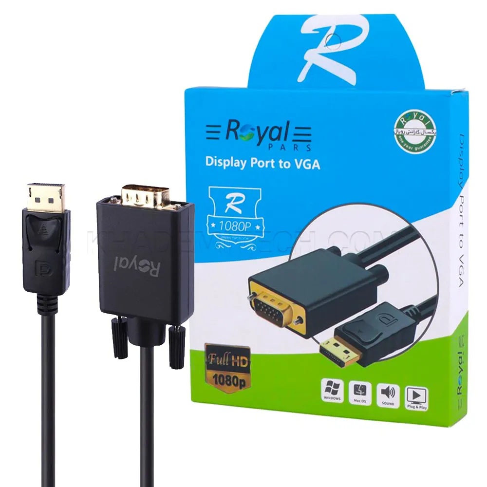 f66f20b14de5e0928883e80267f94e07208dc528466ed2337b1688d793d8a9ba-1.webp کابل تبدیل رویال مدل DISPLAY 3M به ROYAL VGA