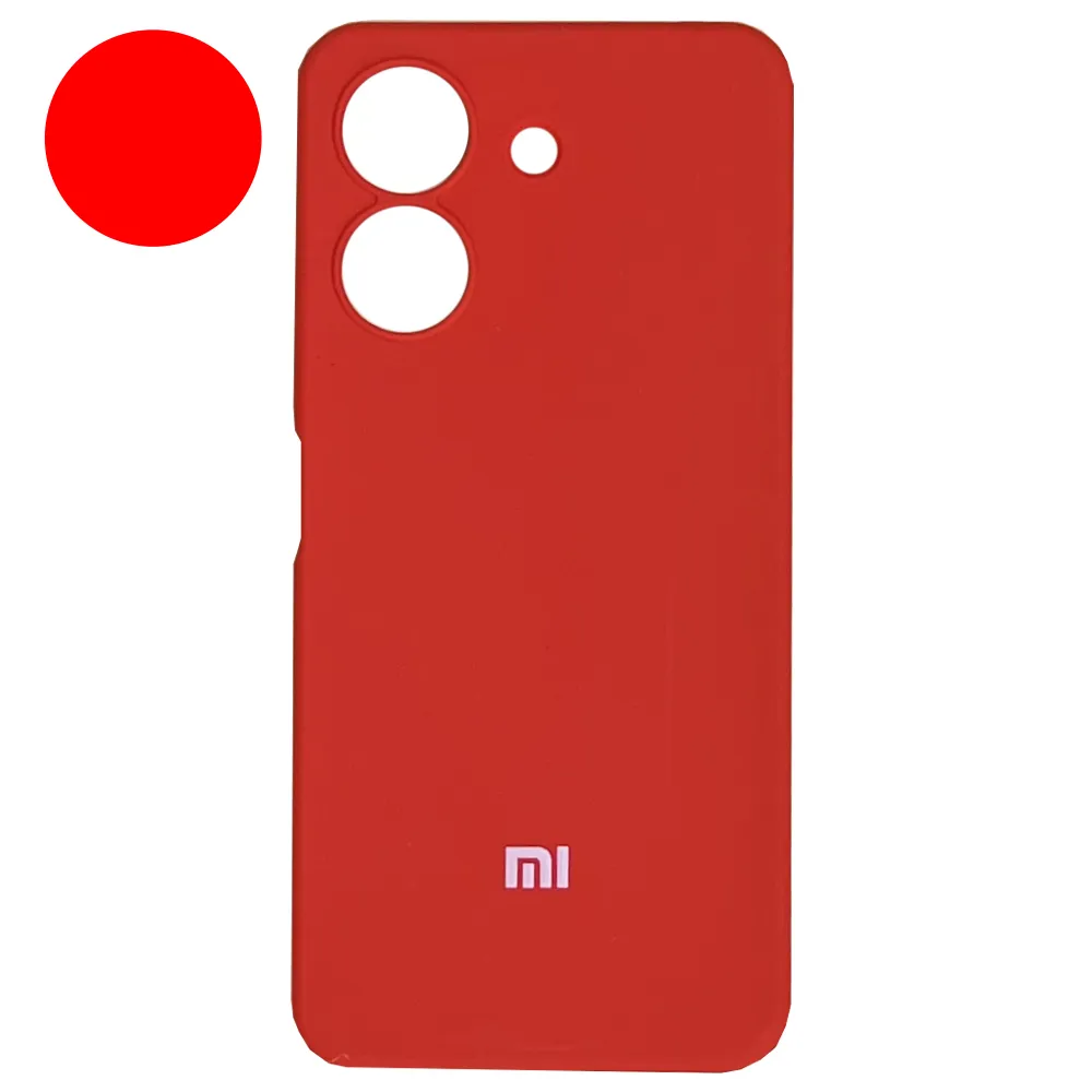 f6ee6528c0774e9bdbd571476631951a15558cf67f2e7d0386cd0759aca8f9af.webp قاب سیلیکونی شیائومی مدل Silicon XIAOMI REDMI 13C قرمز