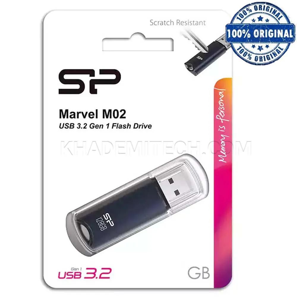 f79d6eefad27ee50d215e9c07850e43b26d5092828000ead2f860b22399298a7.webp فلش سیلیکون پاور مدل SiliconPower Marvel M02 گارانتی رها گستر