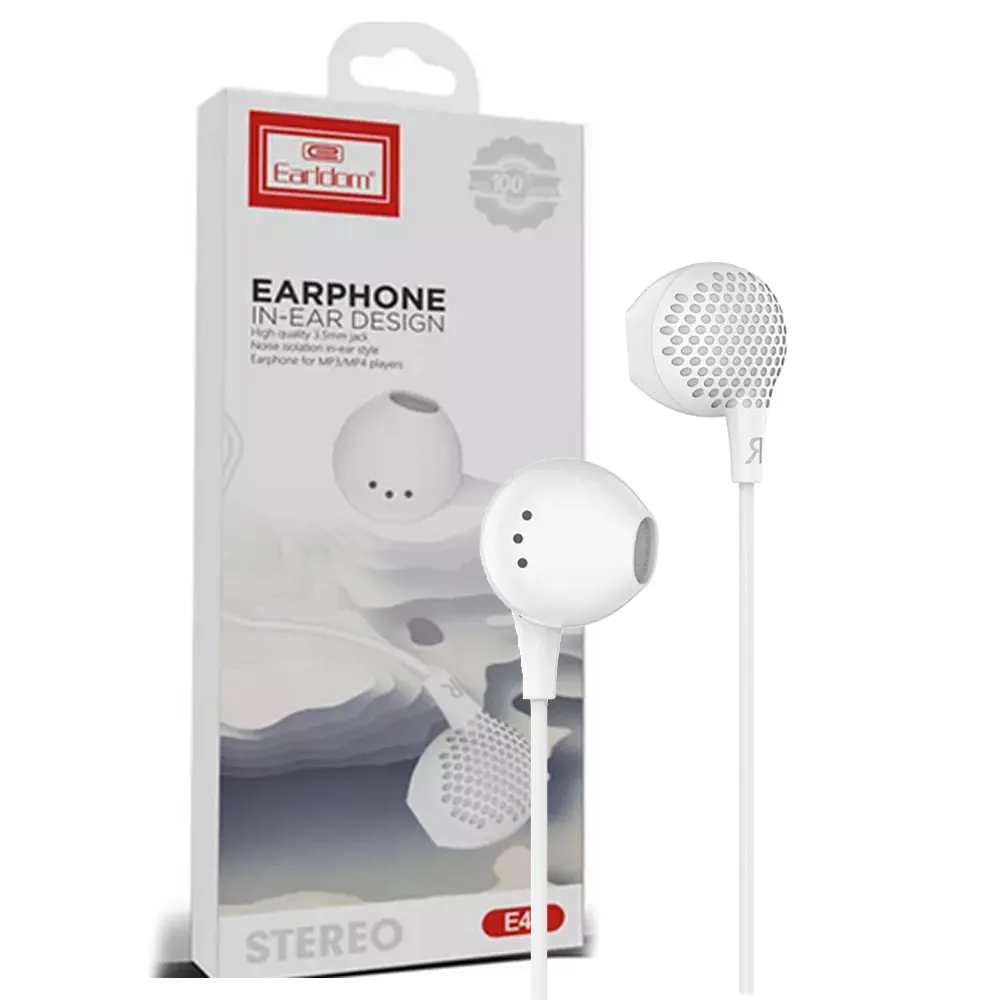 f87c4b11a3c8ff4a986f9ba0dc0b1f1400abf40dbb89797a665c4cb62a5baf3e.webp هندزفری سیم دارET-E47سفیدEARLDOM