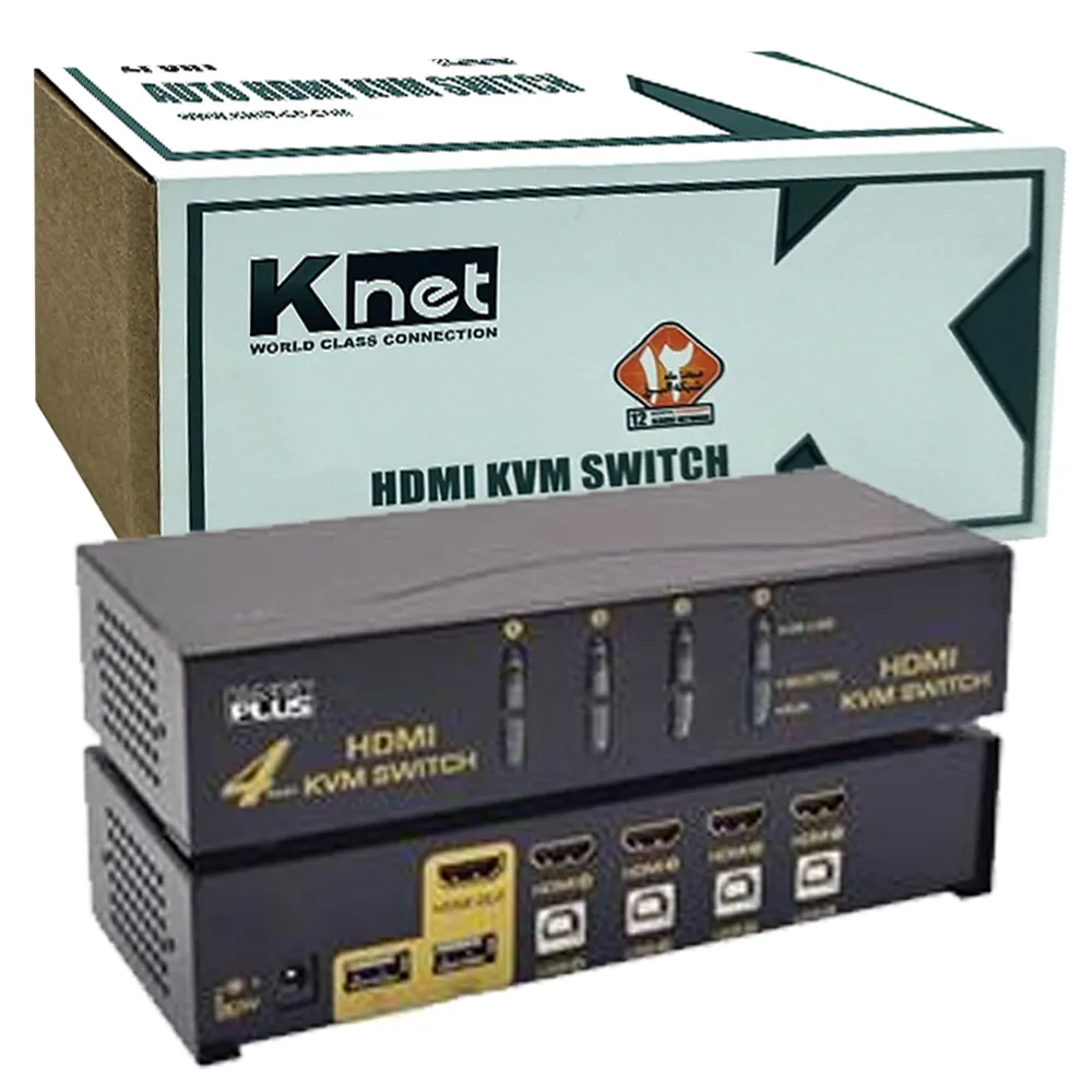 f887aadb1ef25d21025f05bbf349dd84b5ae4e682719da74ba1aa501b46f9ef9.webp دستگاه KNET 4K 4PORT HDMI KVM
