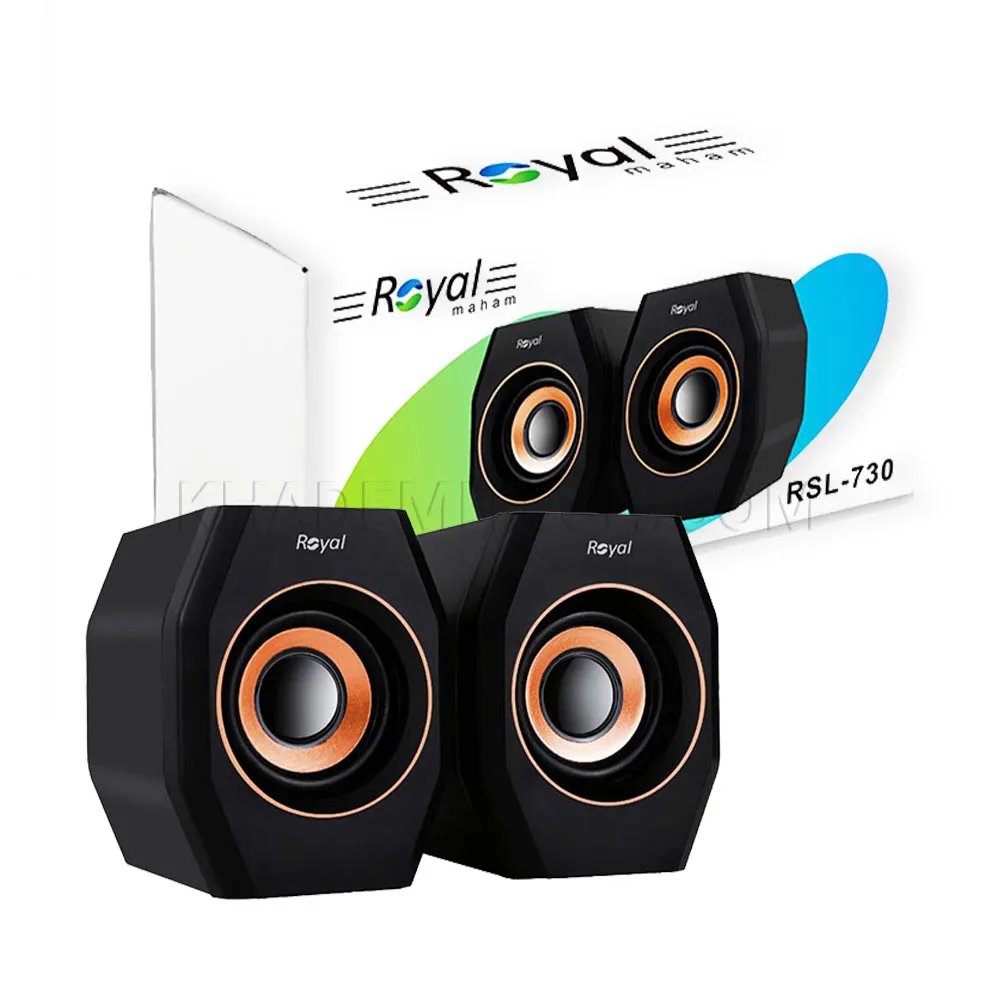 fa0f8e0f10ab249e3c59a212af2467b7304fca91d0c5e13da341f5f0528f0177.webp اسپیکر دوتکه لپ تاپ رویال مدل ROYAL RSL-730