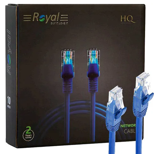 fbd6b43ff10fa55be2e11c9c3eaf304d4eb82c3b8af7274980265f2f2043022d.webp کابل پچکورد CAT5رویال ROYAL.10M