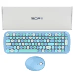 کیبورد و ماوس بی سیم مافی مدل MOFII CANDY XR فانتزی آبی