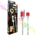 کابل موکسوم MOXOM KH-68 LED MICRO صورتی